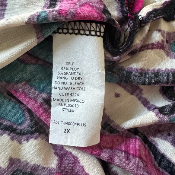 2X Dear Scarlett super soft multi-color blouse - Picture 3 of 5